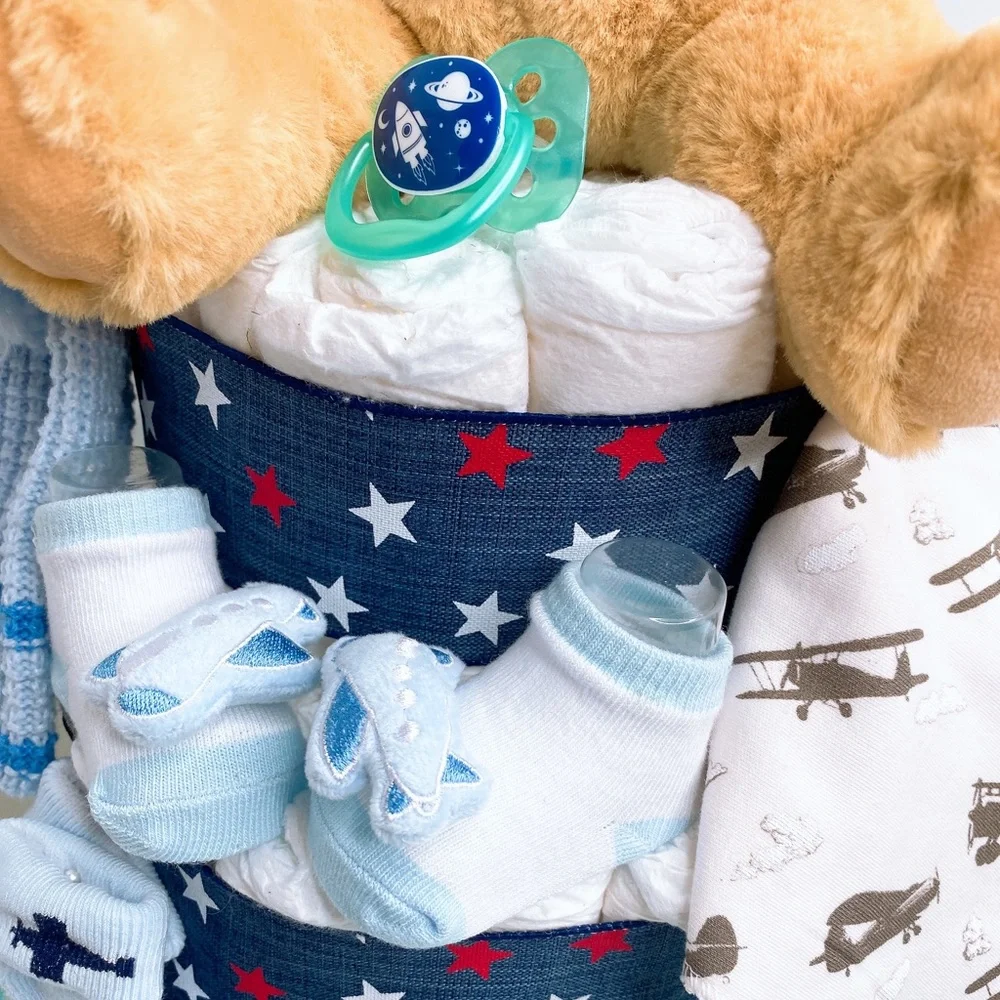 Aviator Pilot Diaper Cake